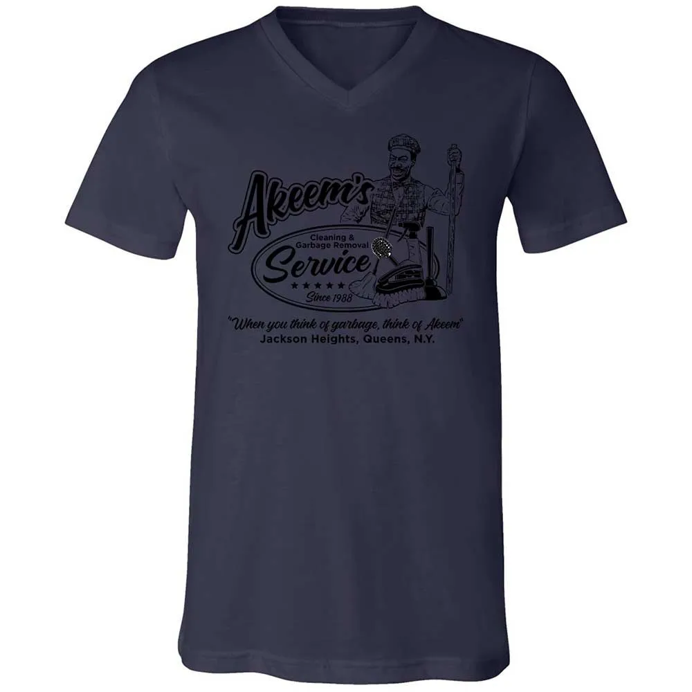Unisex V-Neck T-Shirt - Q2JNT3ZA - Navy - 12