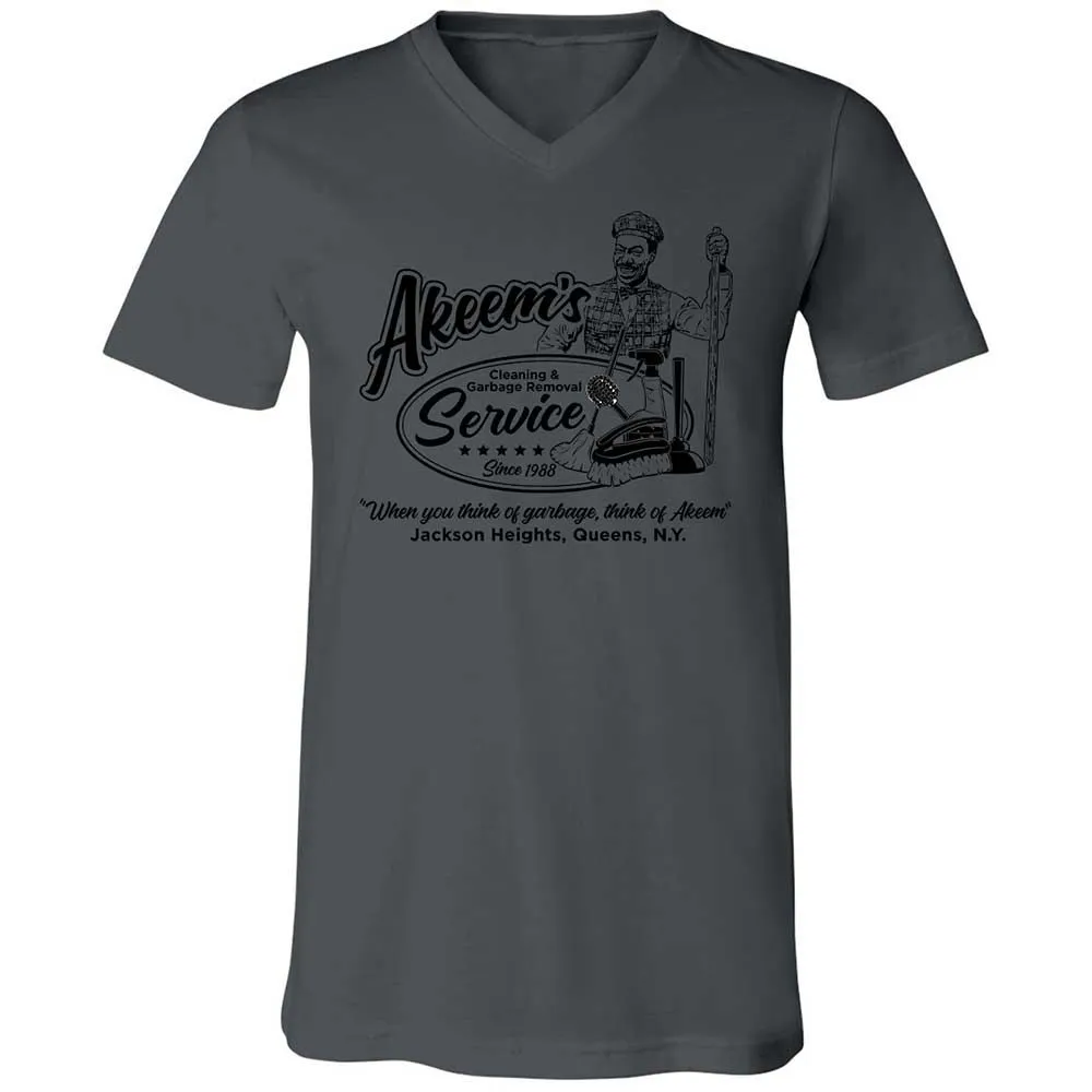 Unisex V-Neck T-Shirt - Q2JNT3ZA - Asphalt - 16