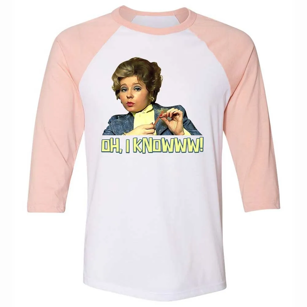 Unisex 3/4 Baseball Tee - 297L42KG - White/Heather Peach - 5
