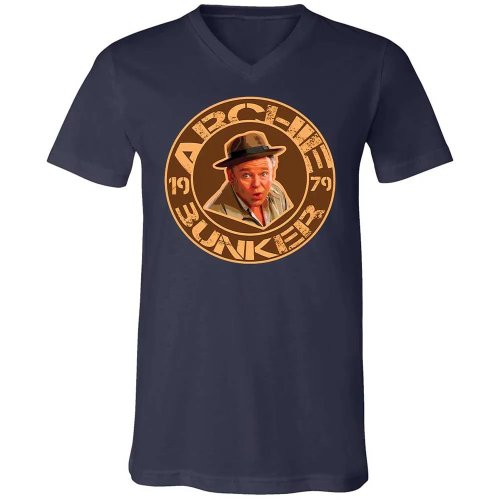 Unisex V-Neck T-Shirt - BVVSGMQB - Navy - 2