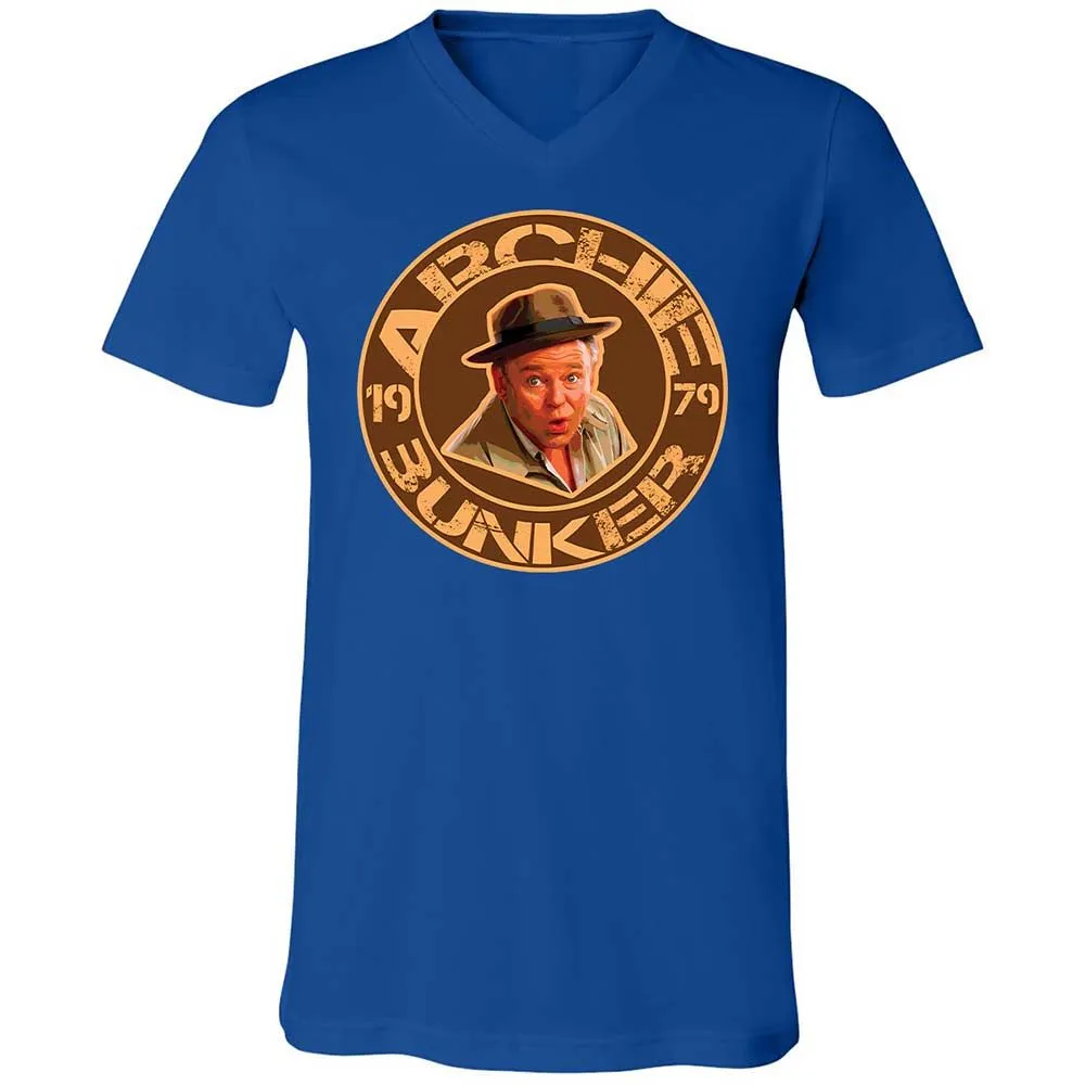 Unisex V-Neck T-Shirt - BVVSGMQB - True Royal - 4