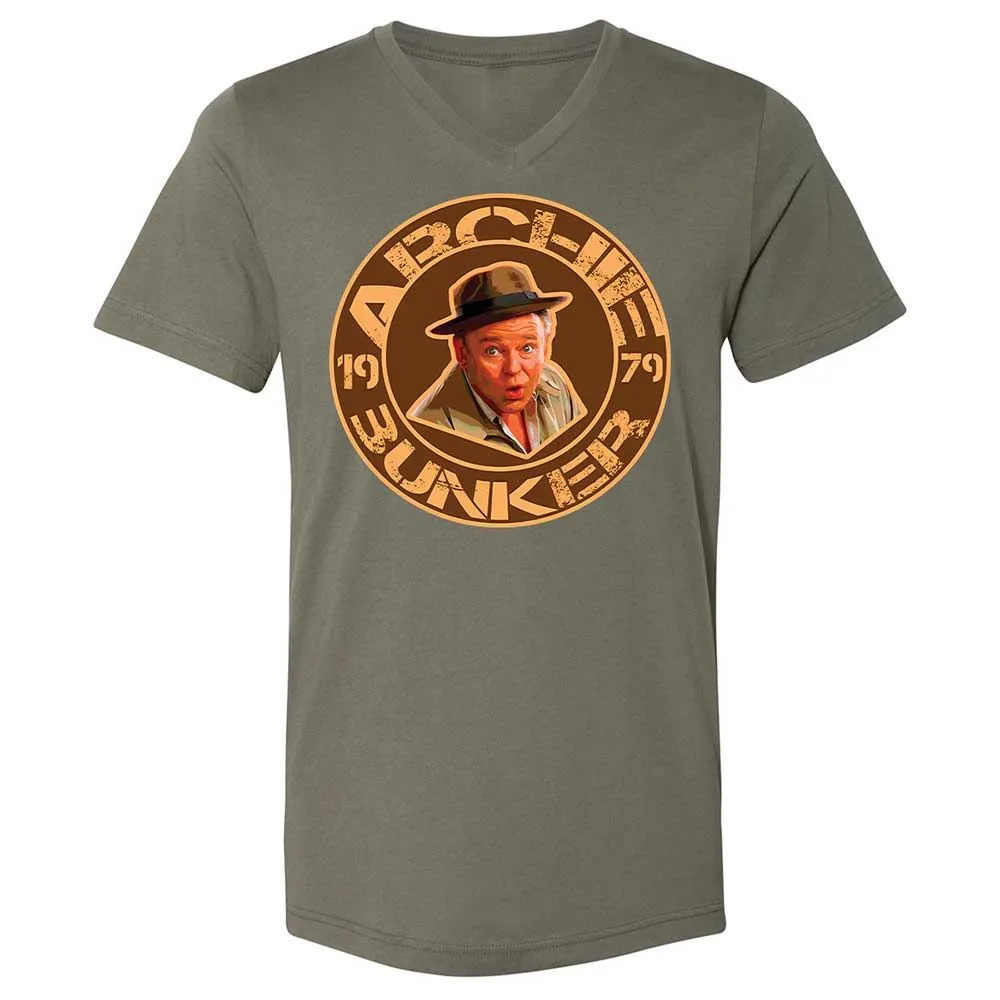 Unisex V-Neck T-Shirt - BVVSGMQB - Military Green - 11
