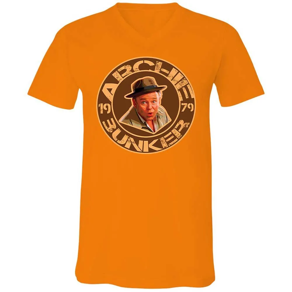 Unisex V-Neck T-Shirt - BVVSGMQB - Orange - 12