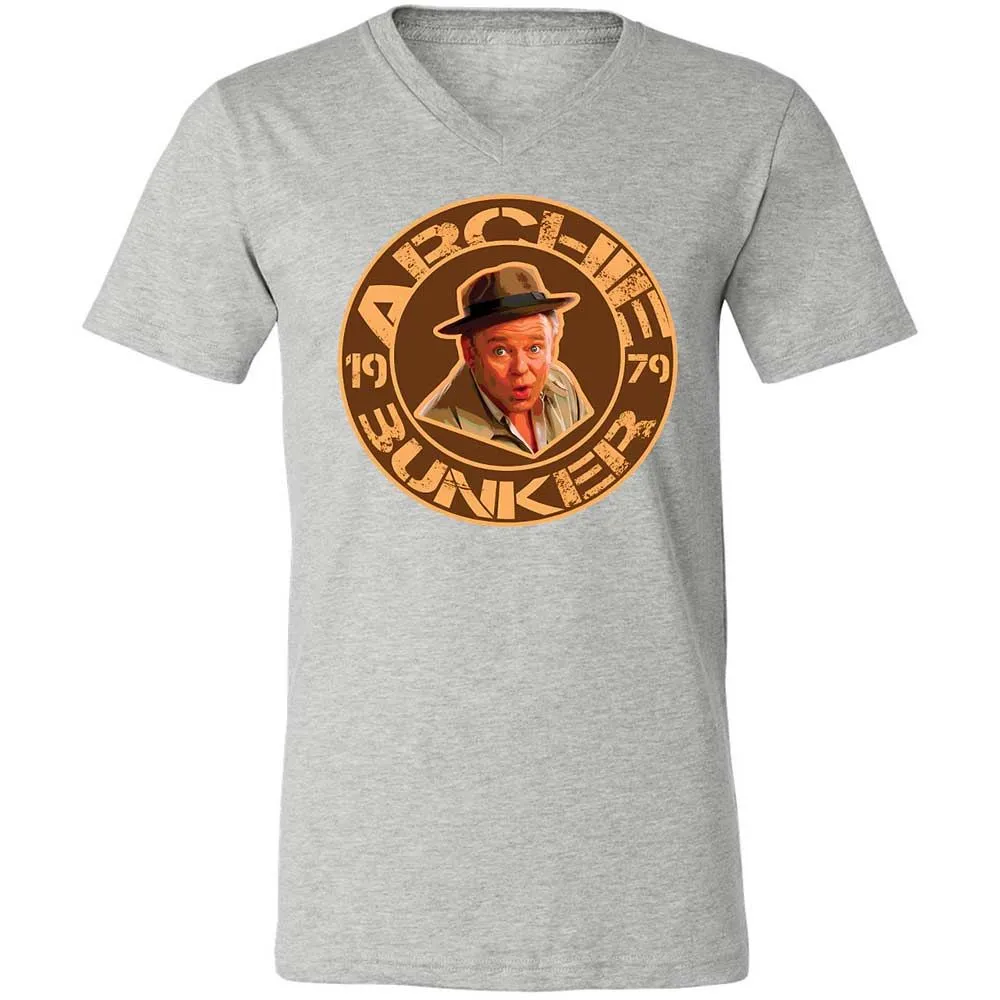 Unisex V-Neck T-Shirt - BVVSGMQB - Athletic Heather - 15