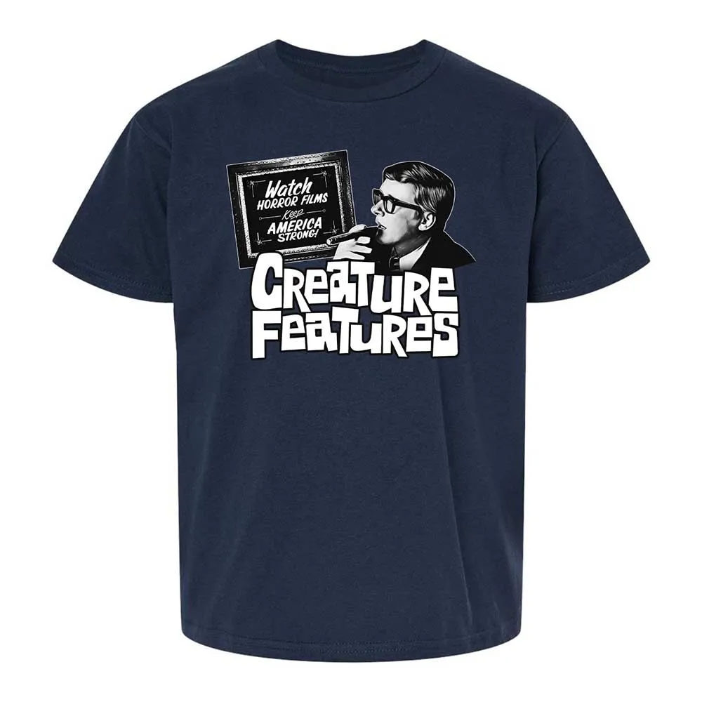 Bob Wilkins Creature Features - Navy - 2