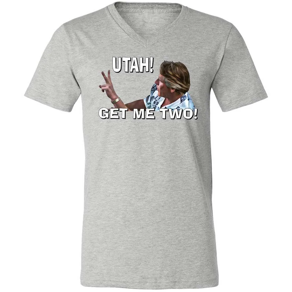 Unisex V-Neck T-Shirt - 4696MLQE - Athletic Heather - 2