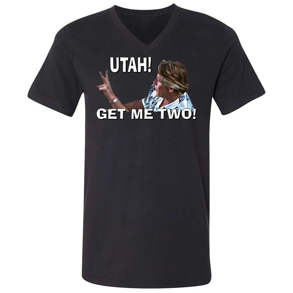 Unisex V-Neck T-Shirt - 4696MLQE - Black - 11