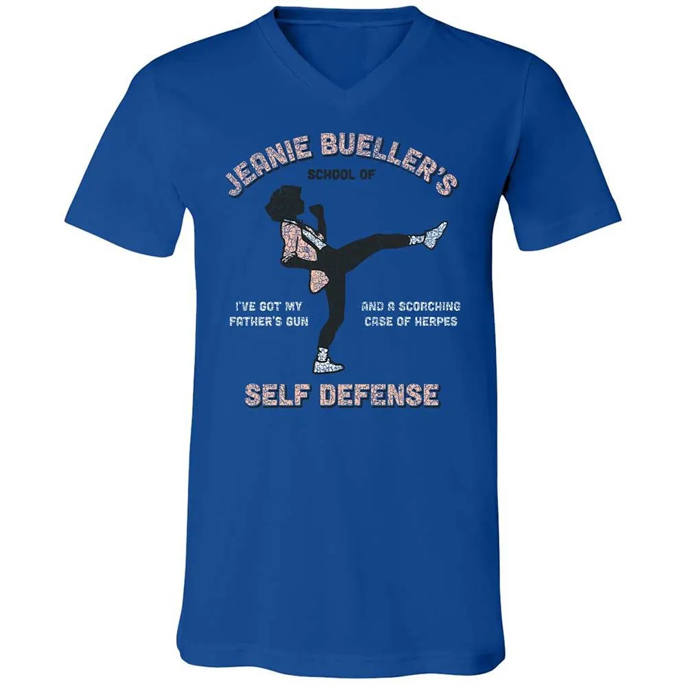 Unisex V-Neck T-Shirt - 1ZV9QU3S - True Royal - 3