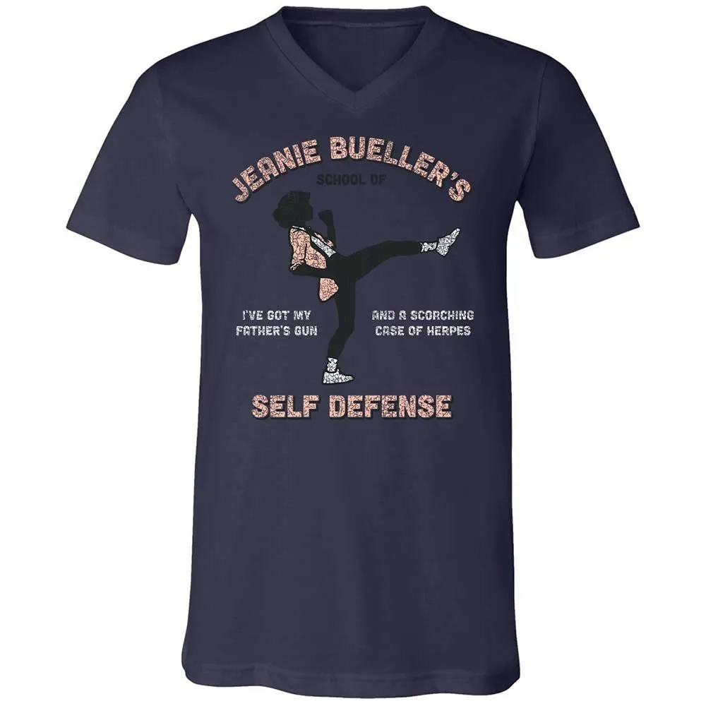 Unisex V-Neck T-Shirt - 1ZV9QU3S - Navy - 12
