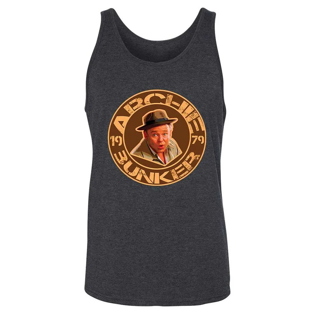 Unisex Jersey Tank - RHSFF1DE - Dark Grey Heather - 5