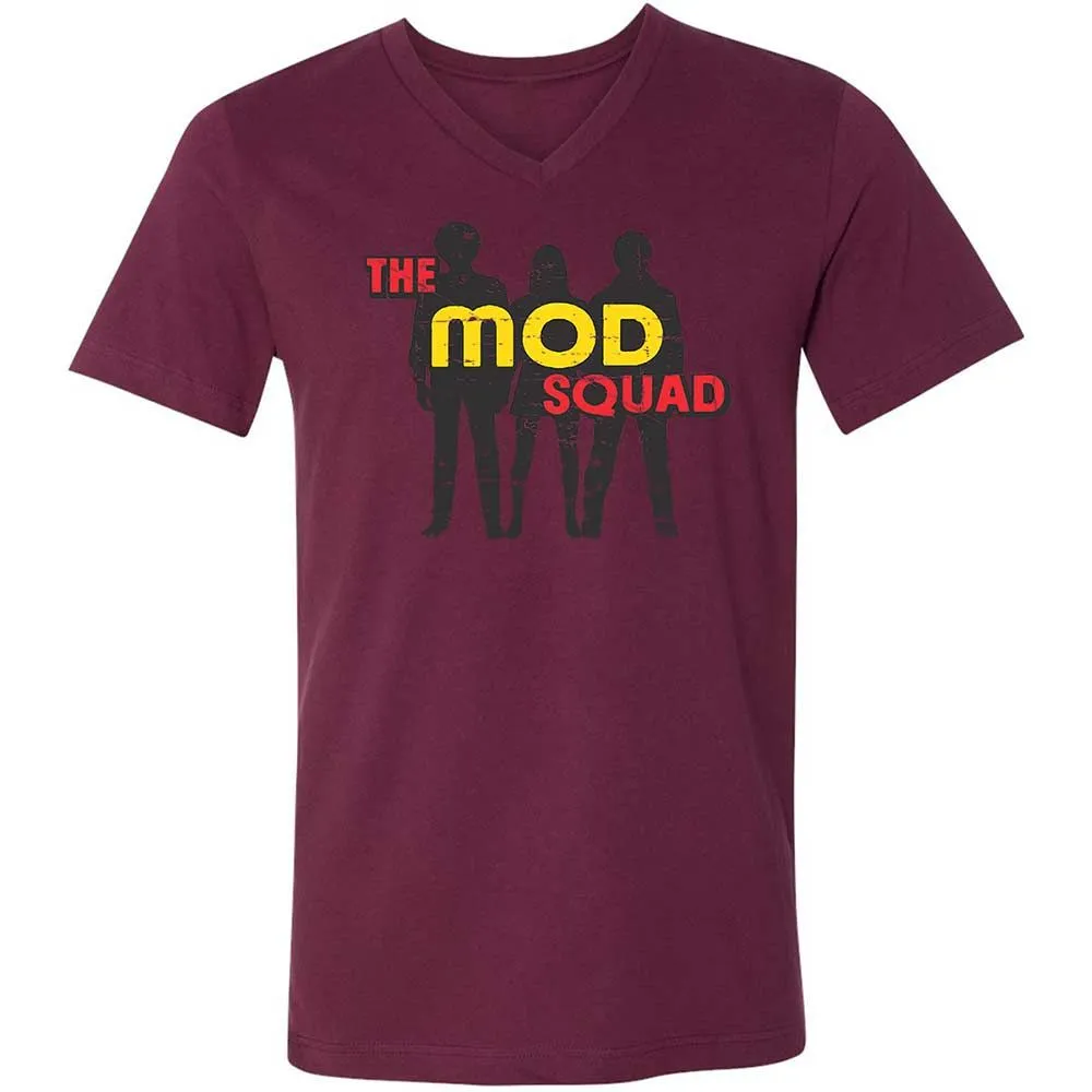 Unisex V-Neck T-Shirt - DDW5TQA7 - Maroon - 14