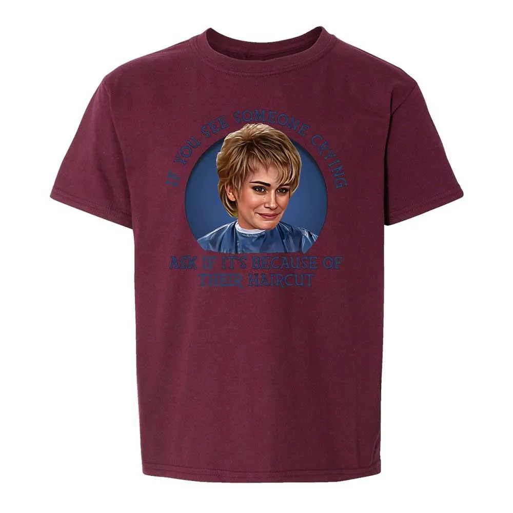Kids T-Shirt - K5ZWENR3 - Maroon - 19