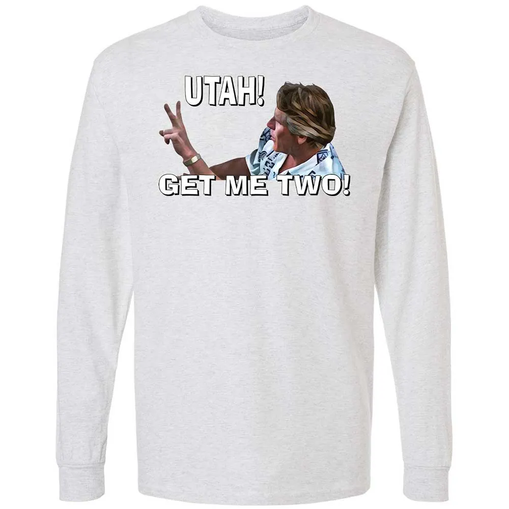 Long Sleeve T-Shirt - H69C3CDQ - Ash - 2