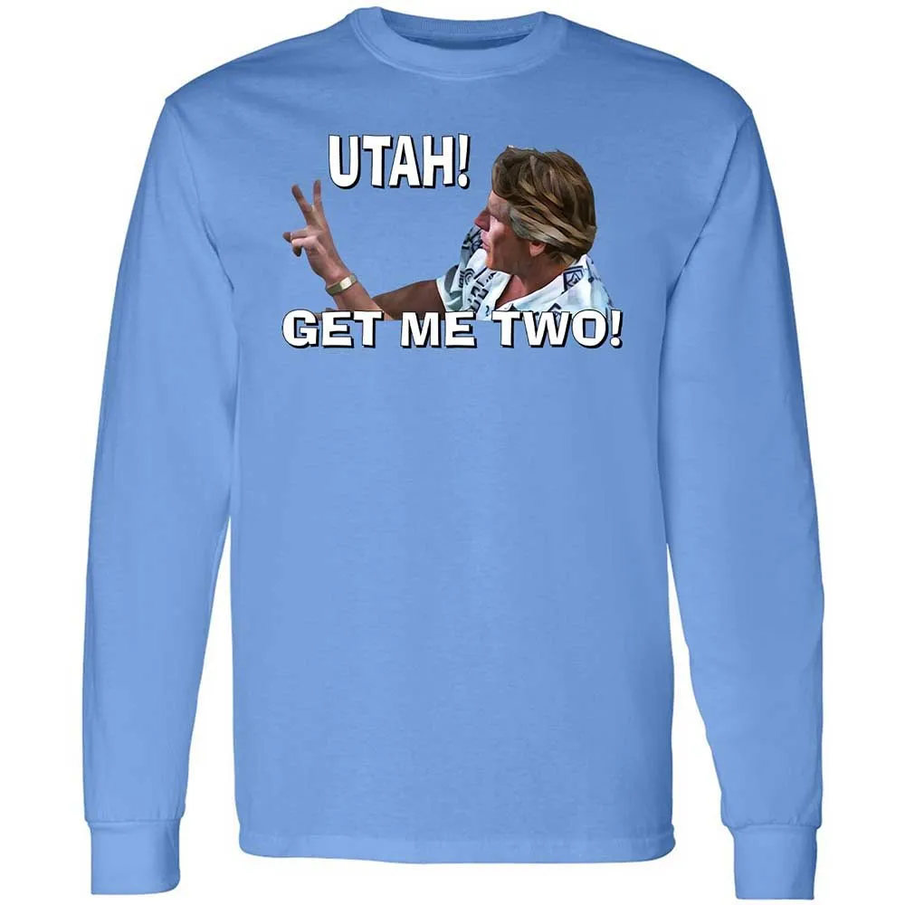 Long Sleeve T-Shirt - H69C3CDQ - Carolina Blue - 5