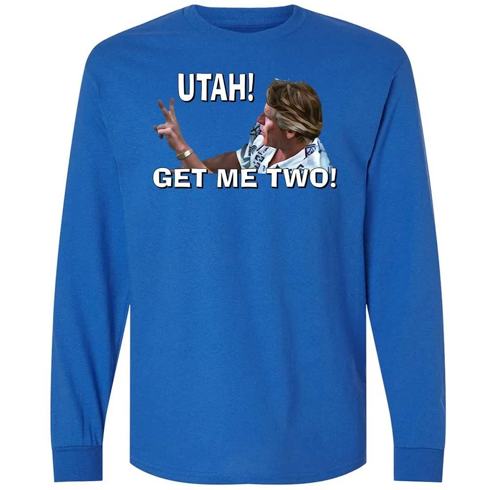 Long Sleeve T-Shirt - H69C3CDQ - Royal - 7