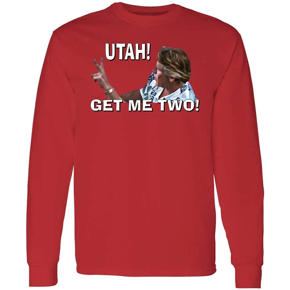 Long Sleeve T-Shirt - H69C3CDQ - Red - 8