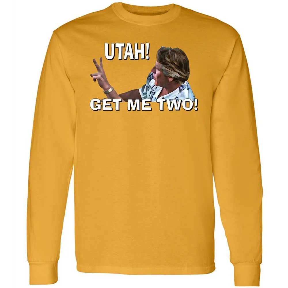 Long Sleeve T-Shirt - H69C3CDQ - Gold - 10