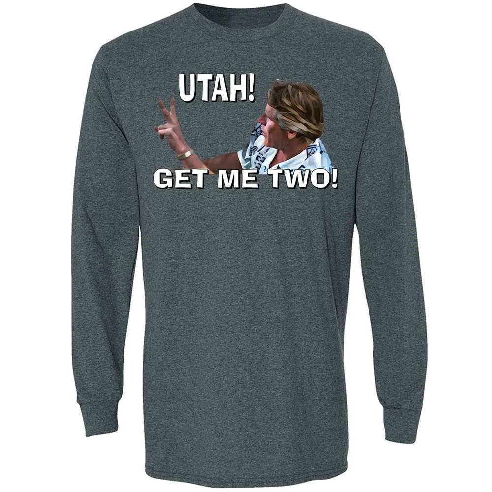 Long Sleeve T-Shirt - H69C3CDQ - Dark Heather - 15
