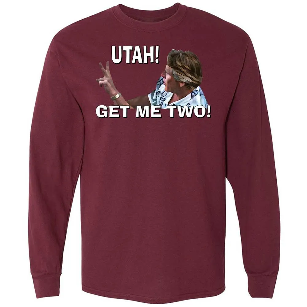 Long Sleeve T-Shirt - H69C3CDQ - Maroon - 16
