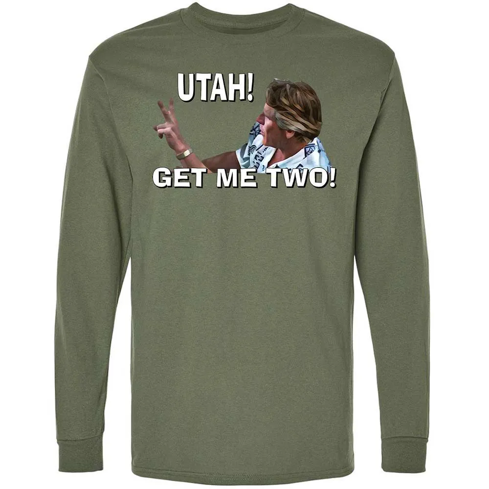 Long Sleeve T-Shirt - H69C3CDQ - Military Green - 19