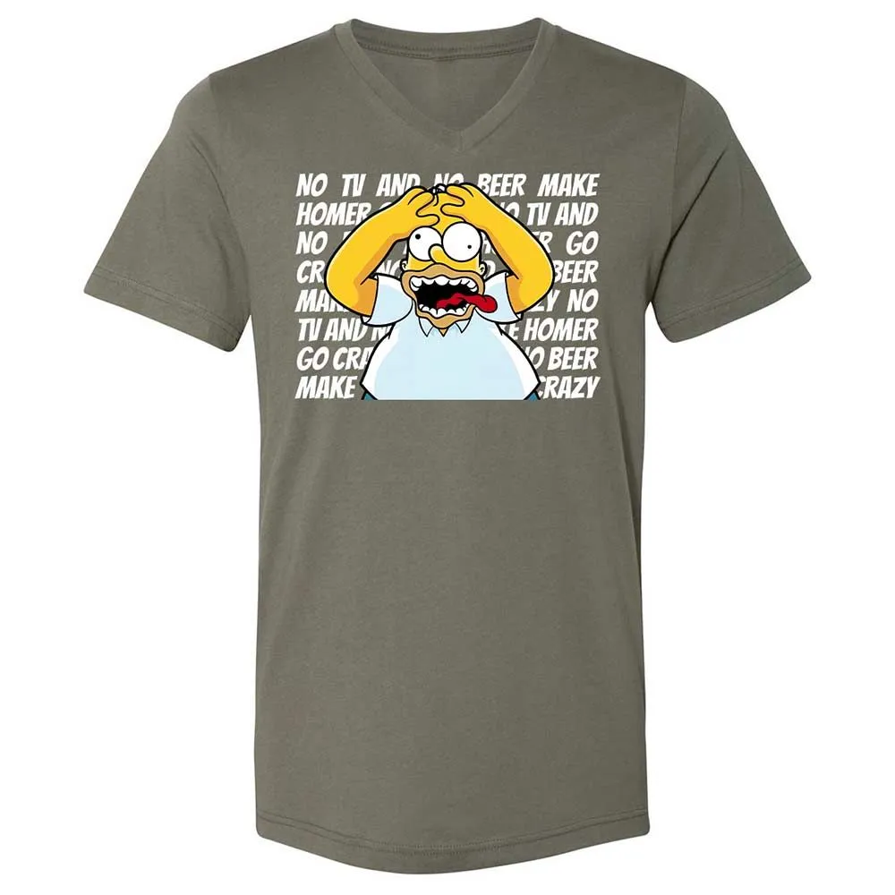 No TV and No Beer Make Homer Go Crazy - Military Green - 11