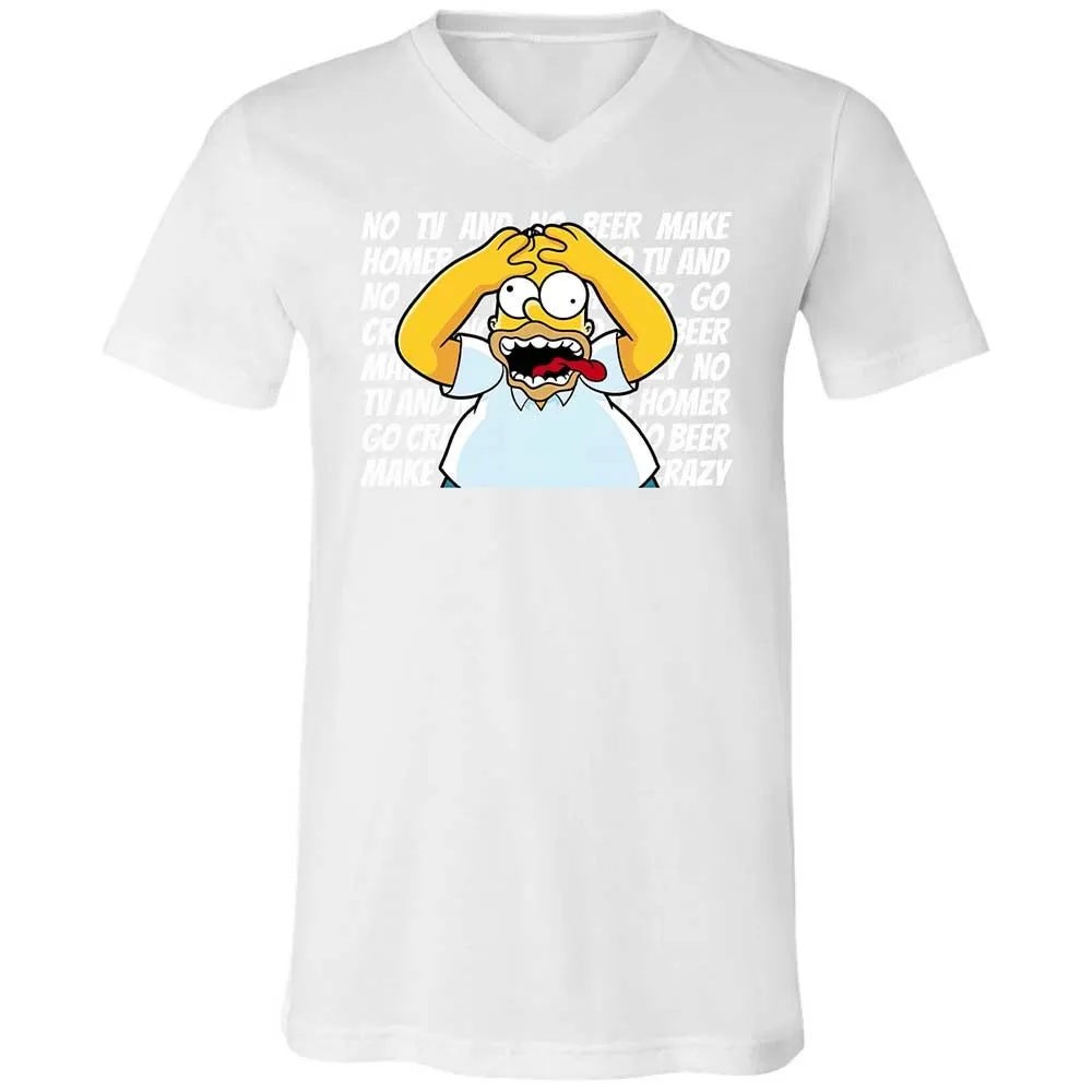 No TV and No Beer Make Homer Go Crazy - White - 16