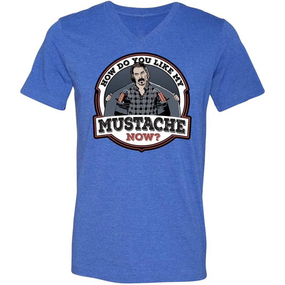 Unisex V-Neck T-Shirt - X9CTGMCC - Heather True Royal - 4