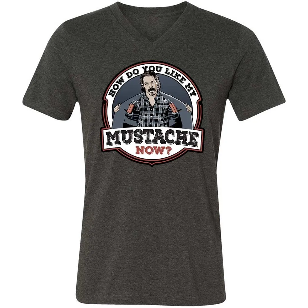 Unisex V-Neck T-Shirt - X9CTGMCC - Dark Grey Heather - 8