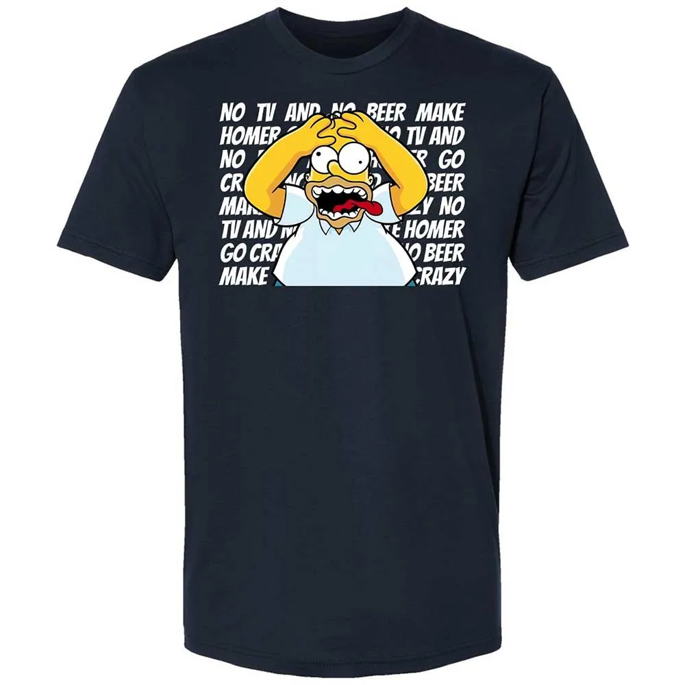 No TV and No Beer Make Homer Go Crazy - Midnight Navy - 2