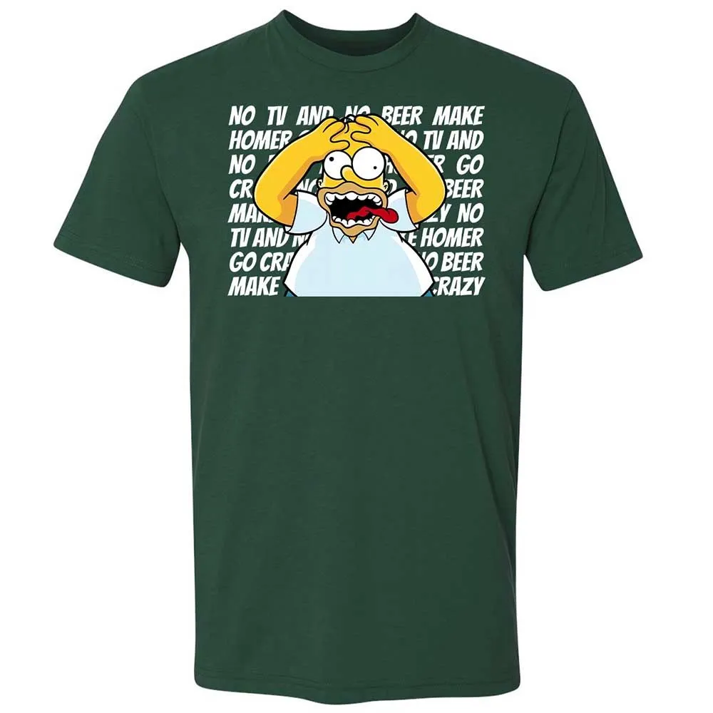 No TV and No Beer Make Homer Go Crazy - Forest Green - 3
