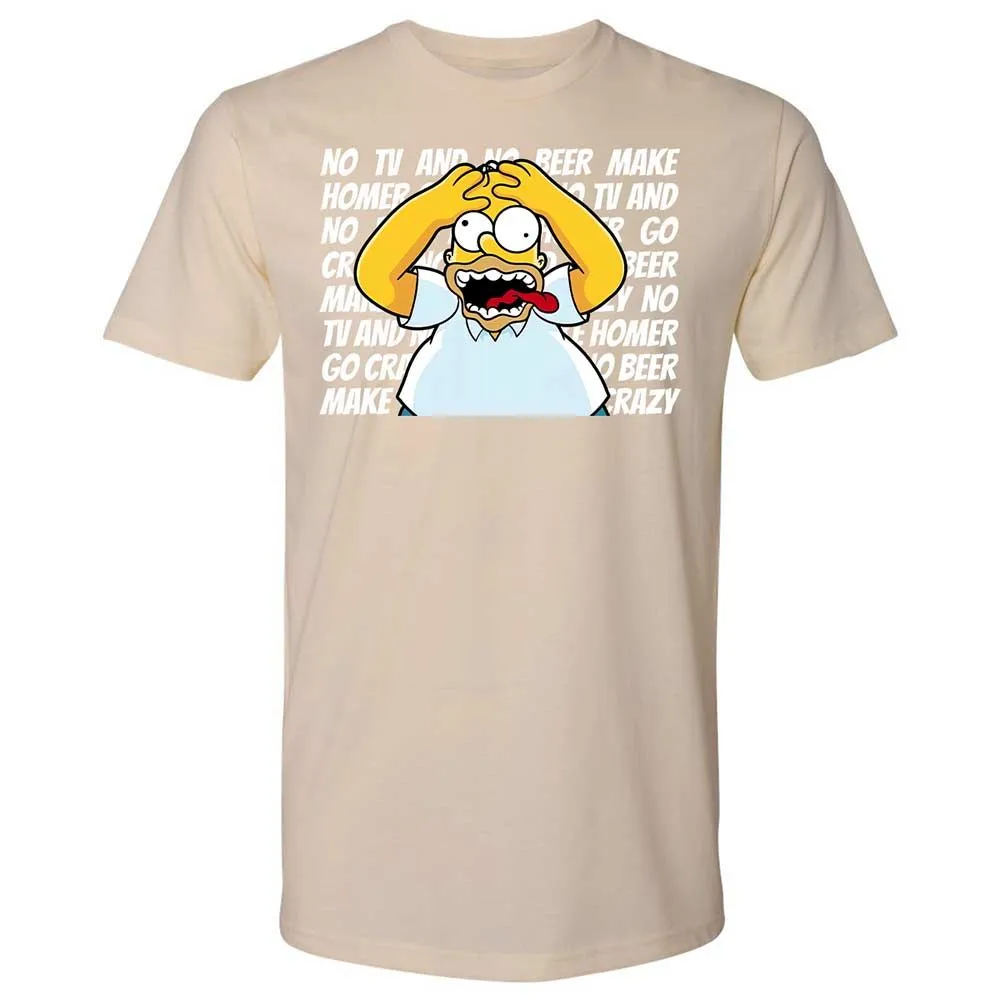 No TV and No Beer Make Homer Go Crazy - Cream - 20
