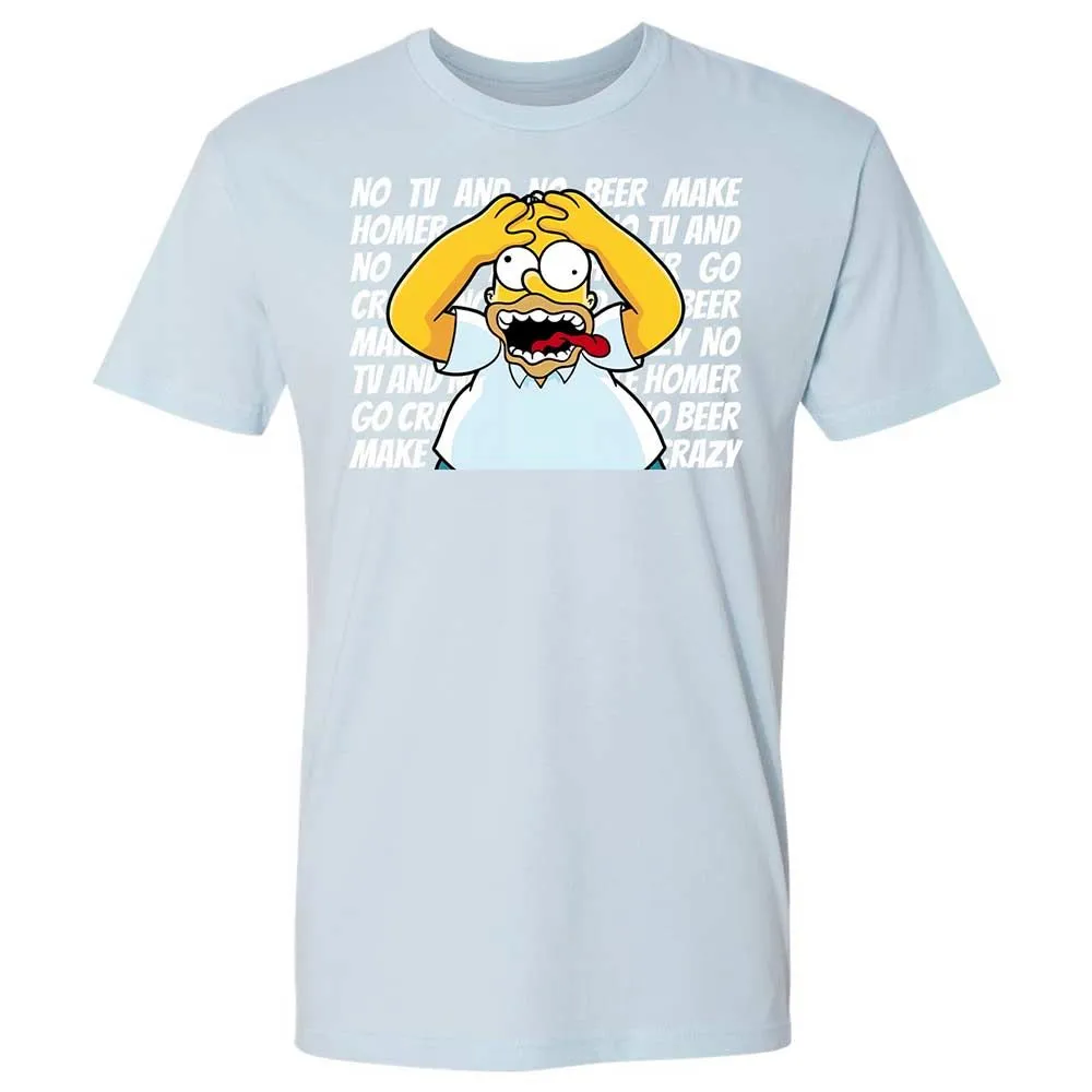 No TV and No Beer Make Homer Go Crazy - Light Blue - 21