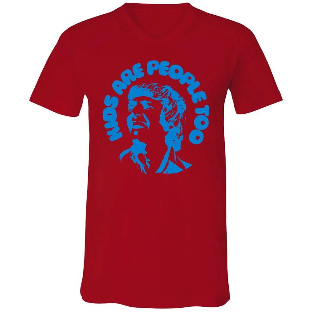 Unisex V-Neck T-Shirt - GEME3SJ5 - Red - 5