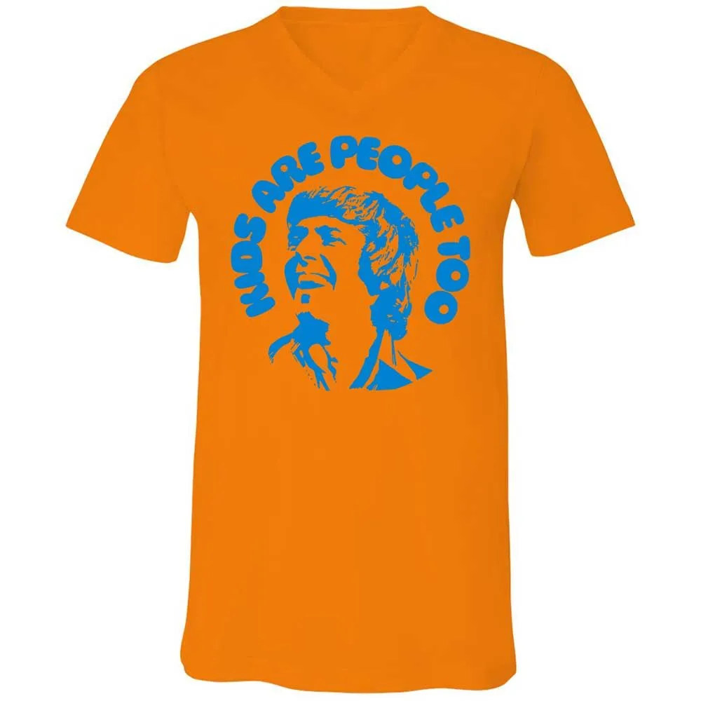 Unisex V-Neck T-Shirt - GEME3SJ5 - Orange - 7