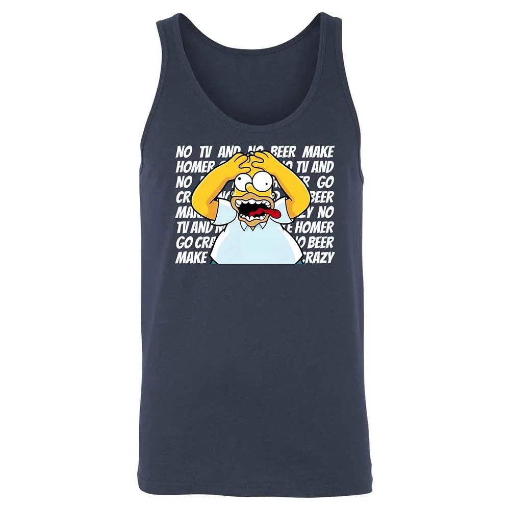No TV and No Beer Make Homer Go Crazy - Navy - 2