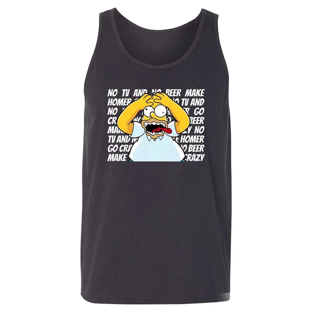 No TV and No Beer Make Homer Go Crazy - Dark Grey - 4
