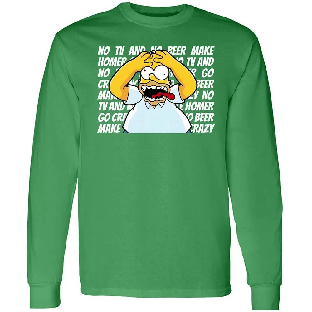 No TV and No Beer Make Homer Go Crazy - Irish Green - 10