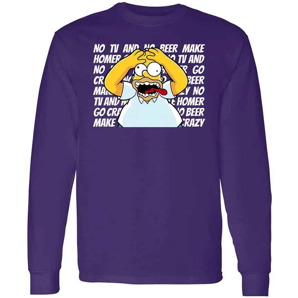 No TV and No Beer Make Homer Go Crazy - Purple - 12