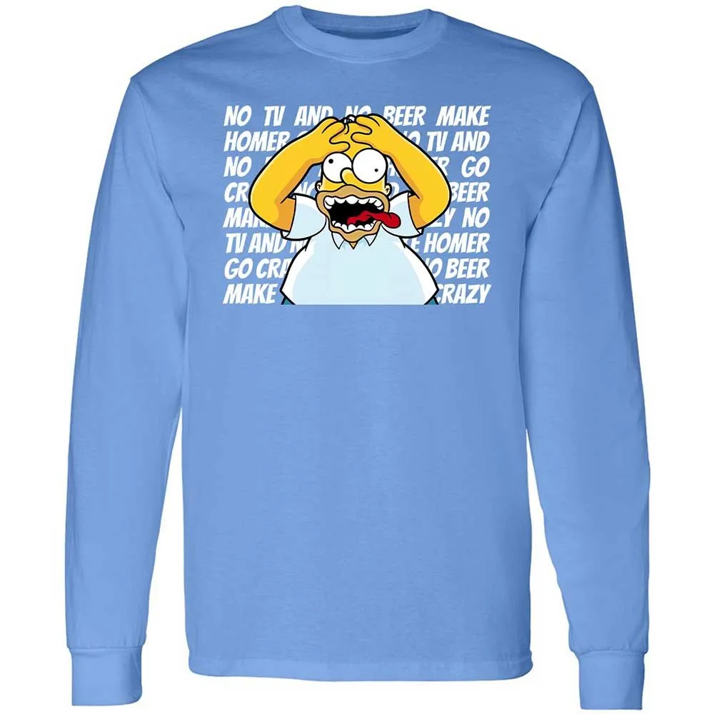 No TV and No Beer Make Homer Go Crazy - Carolina Blue - 15