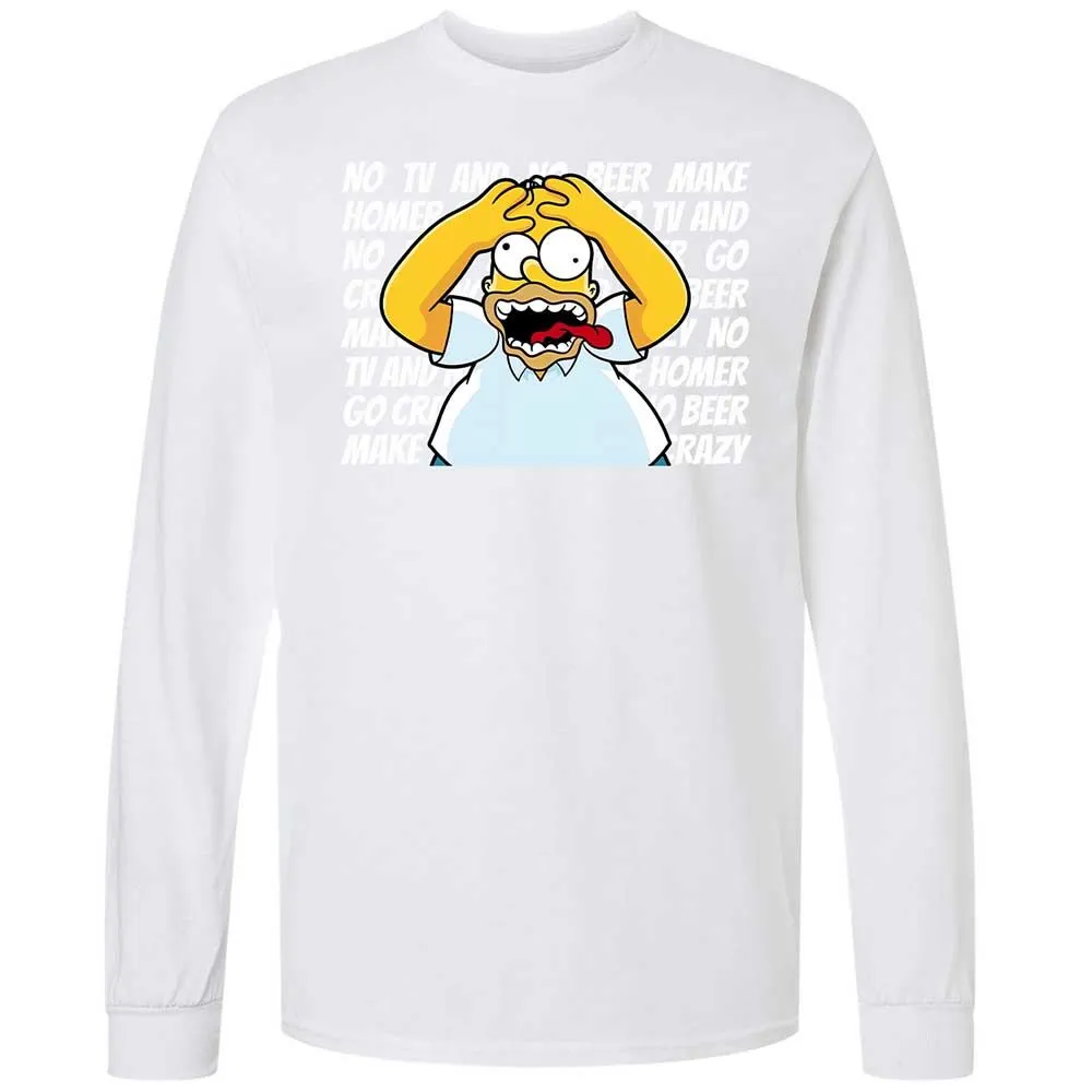 No TV and No Beer Make Homer Go Crazy - White - 17