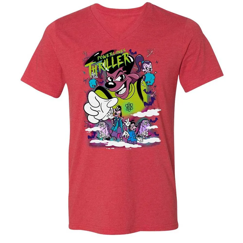 Vintage Pop Cartoon Horror Mashup - Heather Red - 7