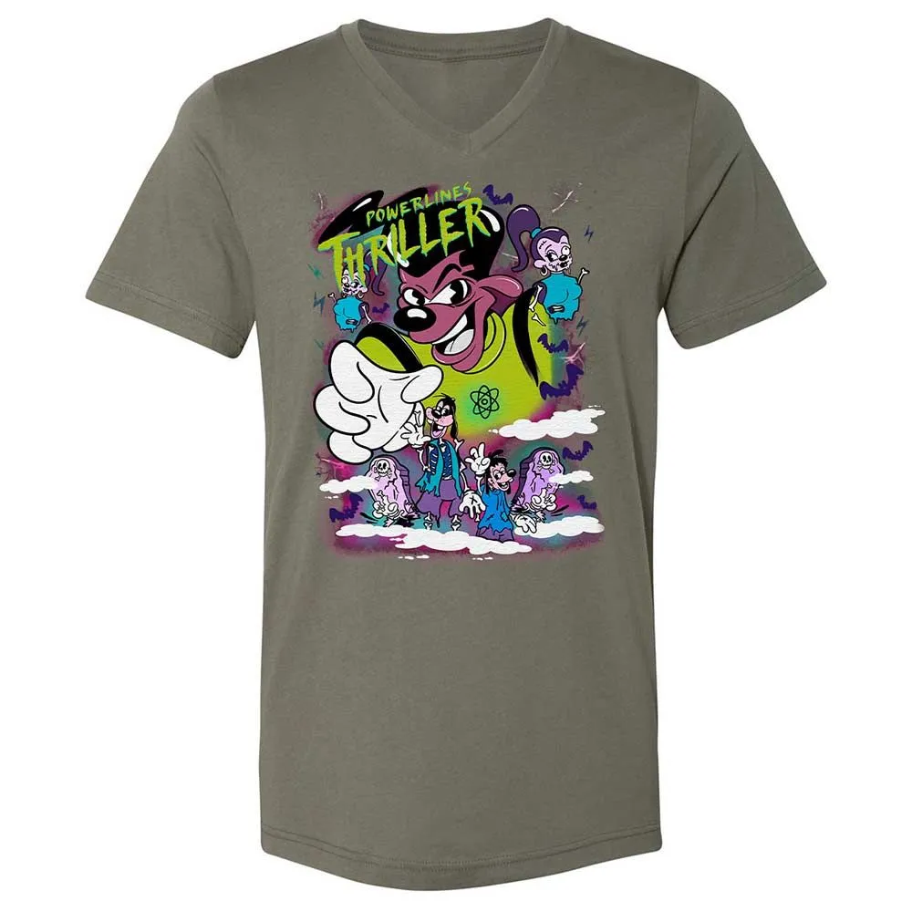 Vintage Pop Cartoon Horror Mashup - Military Green - 11