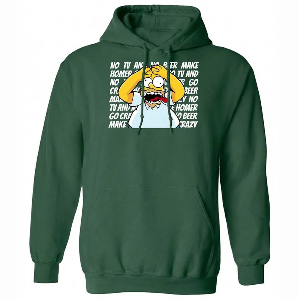 No TV and No Beer Make Homer Go Crazy - Forest Green - 3