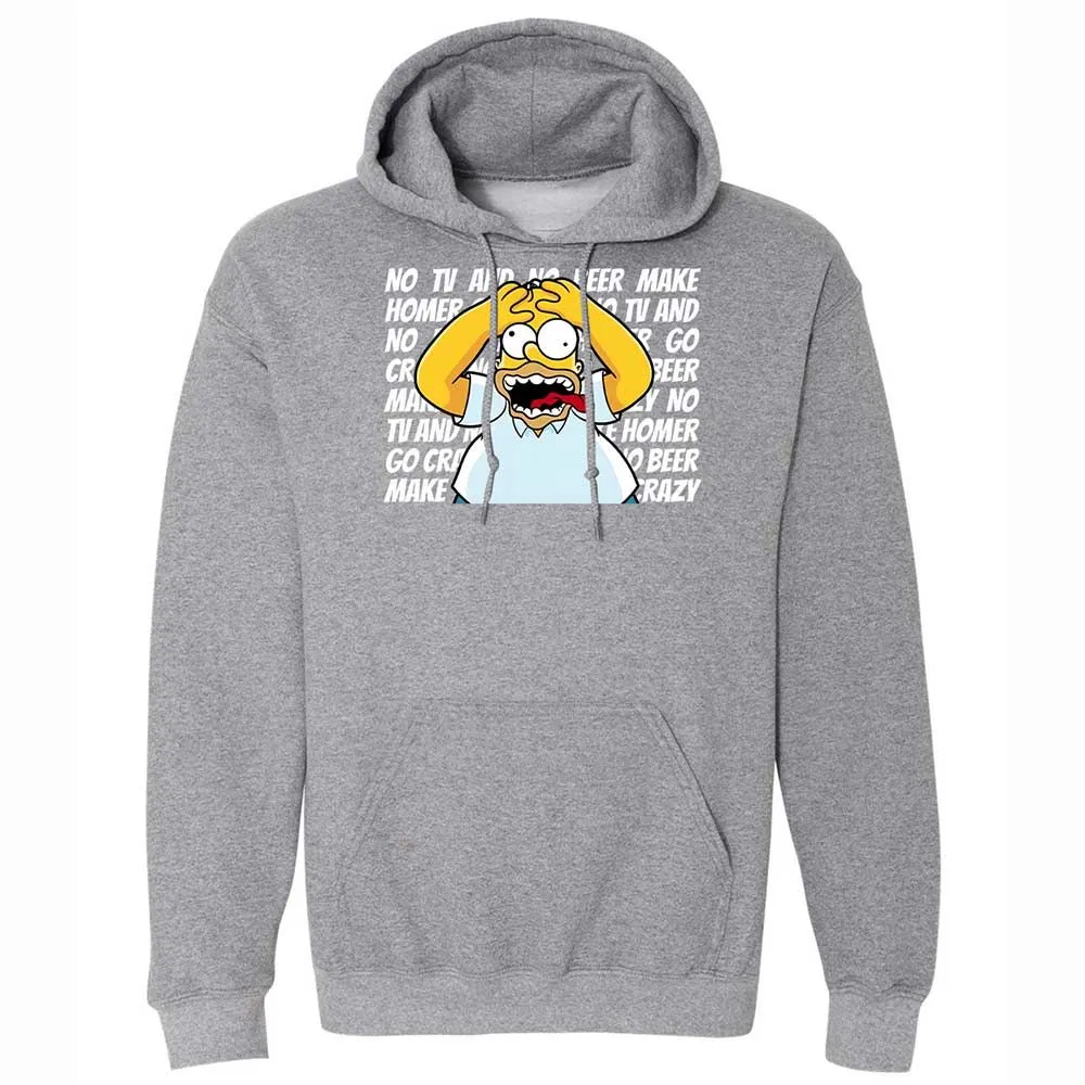 No TV and No Beer Make Homer Go Crazy - Graphite Heather - 4