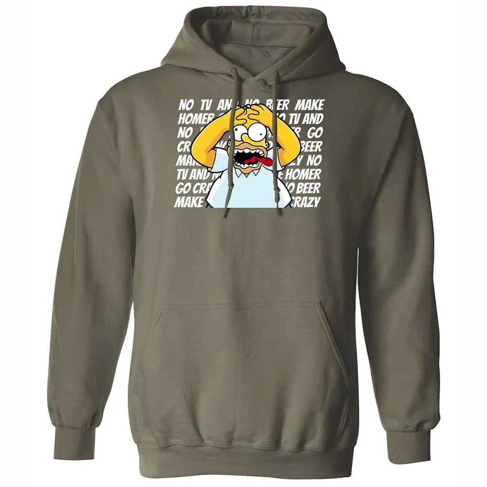 No TV and No Beer Make Homer Go Crazy - Military Green - 9