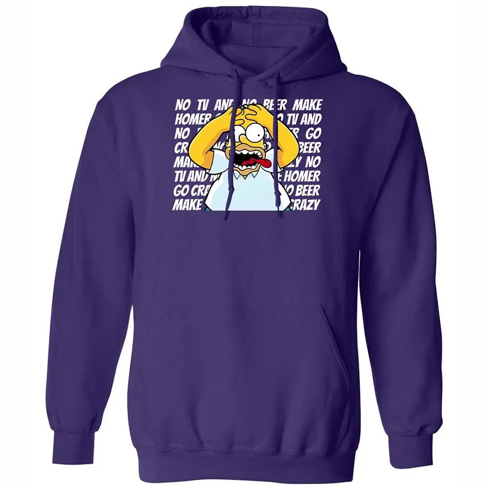 No TV and No Beer Make Homer Go Crazy - Purple - 12