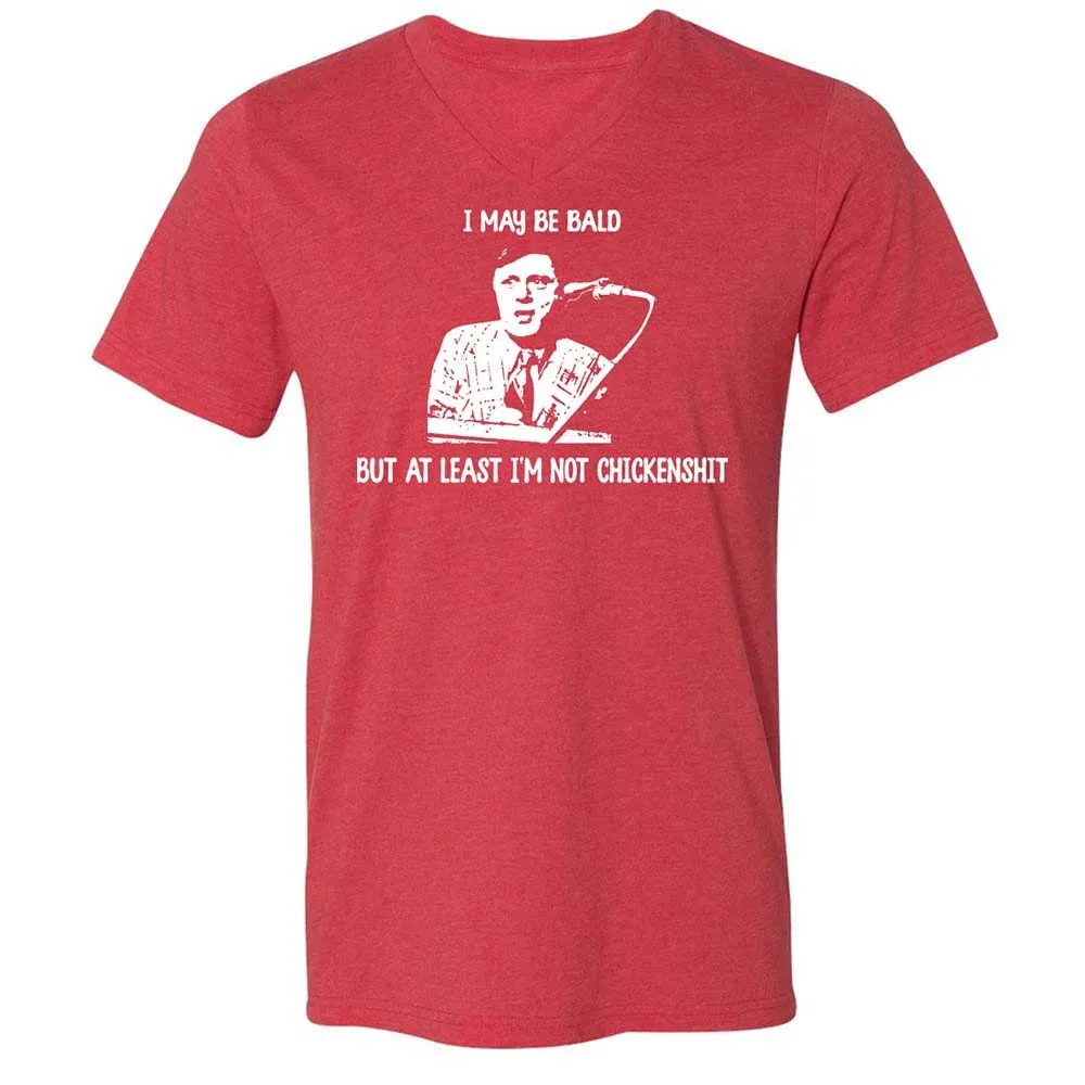 Unisex V-Neck T-Shirt - 4UFTVSXE - Heather Red - 7