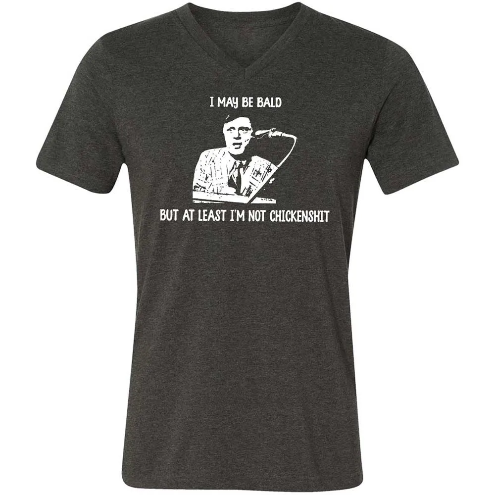 Unisex V-Neck T-Shirt - 4UFTVSXE - Dark Grey Heather - 9