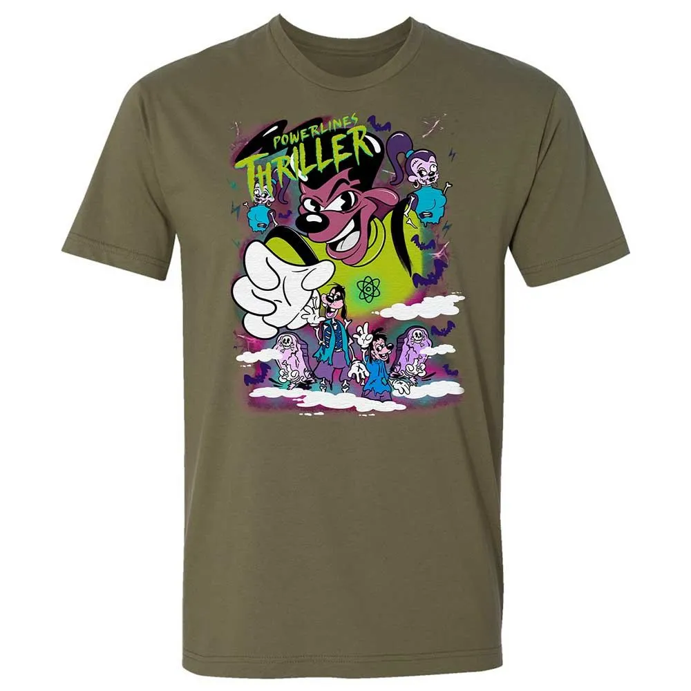Vintage Pop Cartoon Horror Mashup - Military Green - 8
