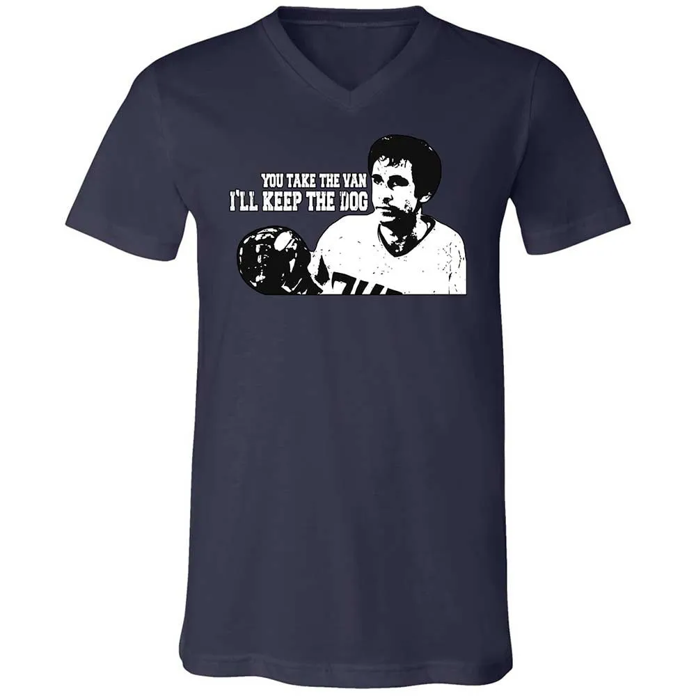 Unisex V-Neck T-Shirt - YB67RA82 - Navy - 2